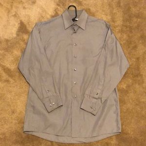 Good Cond Gray Calvin Klein Dress Shirt 15.5 32/33